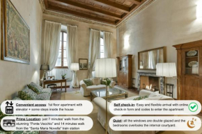 Raffaello apartment with fireplace in Oltrarno, Florence